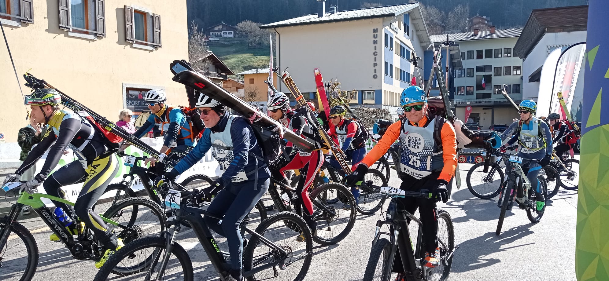 Scopri di più sull'articolo In vista di Cortina 2026, la montagna protagonista con la ONE MORE WEEK con lo slogan “A sciare in bicicletta”